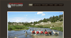 Desktop Screenshot of bearmountainpackllamas.com