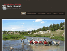 Tablet Screenshot of bearmountainpackllamas.com